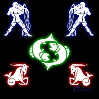 特色十二星座图形PS笔刷素材-玩吧资源站