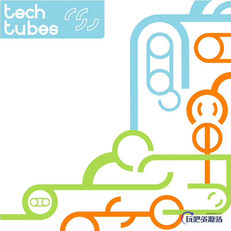 科技时尚元素背景装饰图案PS笔刷免费下载
