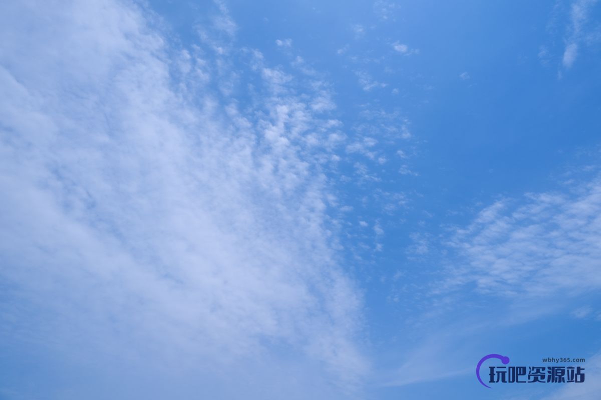 免费商用素材！高清蓝天白云图片PS素材下载
