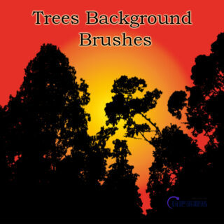 大树背景、树木阴影背景PS笔刷素材-玩吧资源站