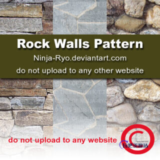 石墙、墙壁纹理PS填充素材免费下载-玩吧资源站