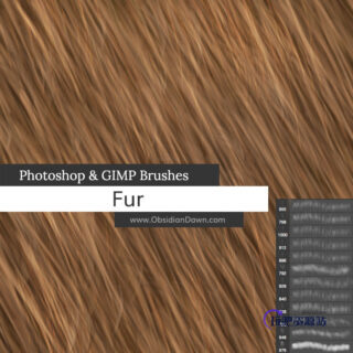 红发、绒毛材质、头发、毛发纹理PS发丝笔刷-玩吧资源站