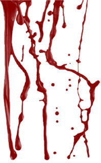 流血痕迹、血液液体痕迹PS笔刷素材-玩吧资源站