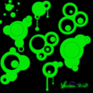 非主流同心圆叠加图案PS笔刷素材-玩吧资源站