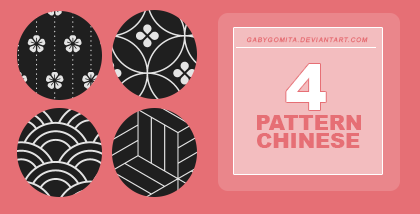 4种复古式精美背景花纹图案Photoshop图案底纹素材.pat