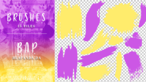 15种油墨刷子、油漆笔触纹理PS笔刷素材-玩吧资源站