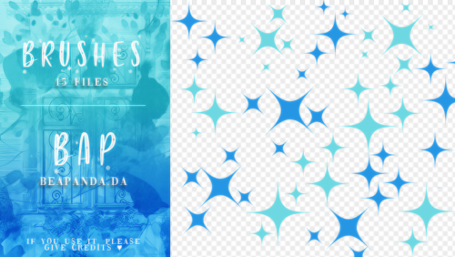 15种星星图案、星光背景装饰PS美图笔刷-玩吧资源站