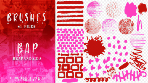 画笔刷子划痕、方框、涂抹、粗糙纹理表层等PS混合笔刷-玩吧资源站