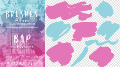 17种细毛笔刷子涂痕、涂抹笔记Photoshop笔刷素材免费下载-玩吧资源站