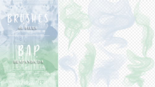 8种水墨烟雾状态扩散Photoshop笔刷素材-玩吧资源站