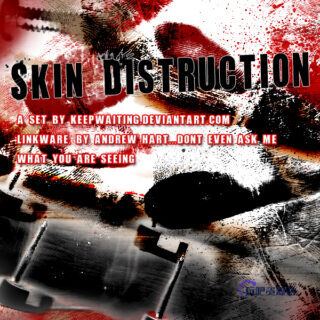 皮肤纹理、指纹、腐烂和水泡皮层组织PS笔刷素材-玩吧资源站