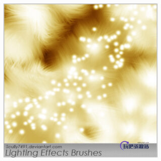 荧光点点、满天星光影效果PS笔刷下载-玩吧资源站