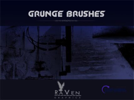 复古式建筑纹理背景PS笔刷下载-玩吧资源站