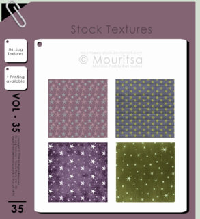 可爱童话星星背景卡纸纹理Photoshop背景笔刷素材（JPG图片素材）-玩吧资源站