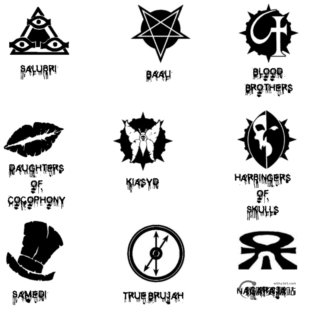 恐怖血腥符号图案PS笔刷素材-玩吧资源站