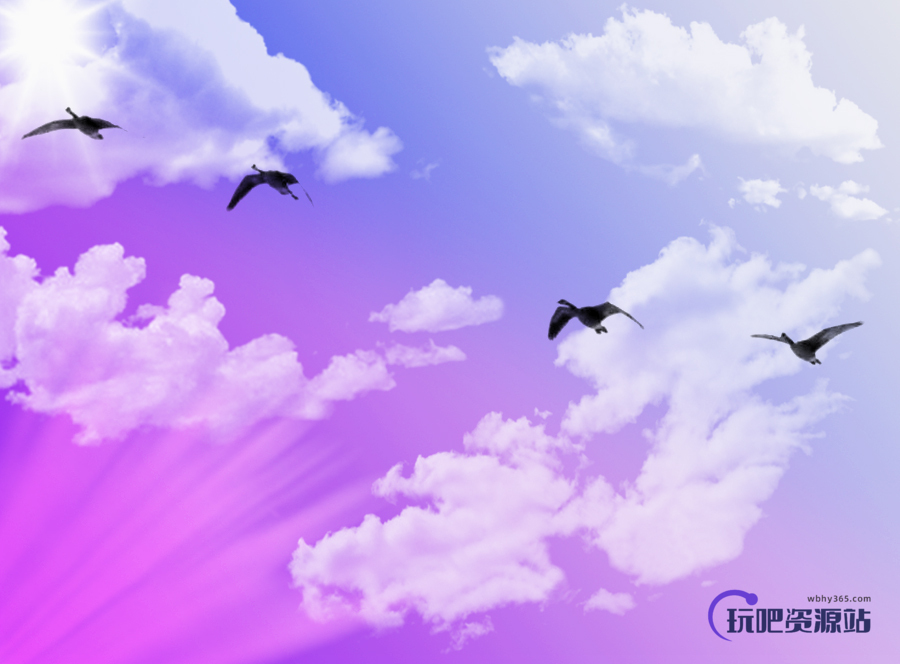 天空中的白云、光照效果Photoshop笔刷下载