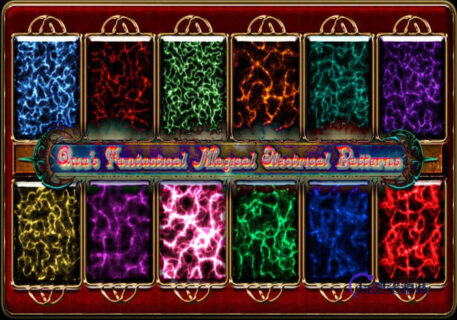 魔幻闪电、奇幻电弧Photoshop填充素材背景pat下载-玩吧资源站