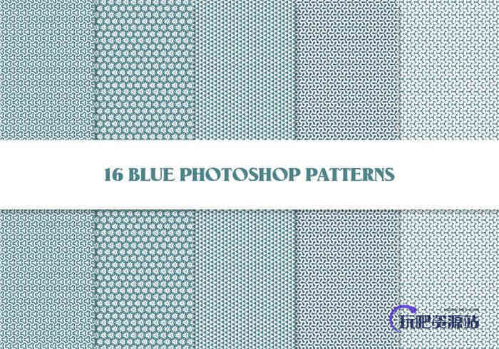 16复古花纹纹理图案Photoshop填充素材下载