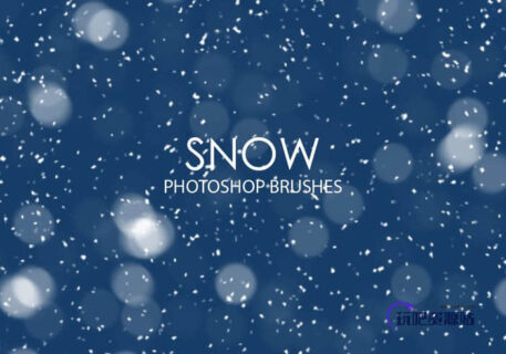 漫天雪花、下雪Photoshop飘雪笔刷-玩吧资源站