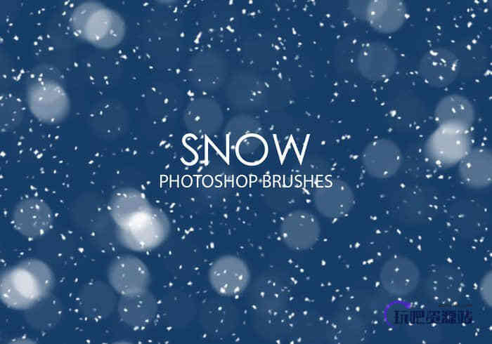 漫天雪花、下雪Photoshop飘雪笔刷