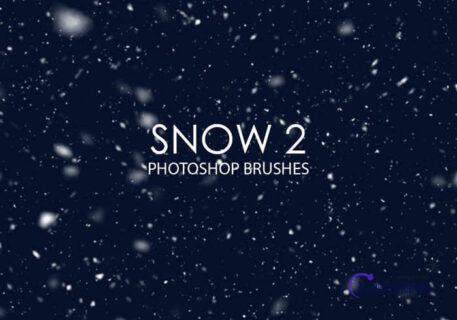 漫天雪花、下雪Photoshop飘雪笔刷 #.2-玩吧资源站