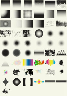 高清半调圆点、渐变小圆点背景图案Photoshop笔刷下载-玩吧资源站