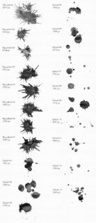 超高清水彩喷溅效果、油漆水墨滴溅Photoshop笔刷免费下载-玩吧资源站