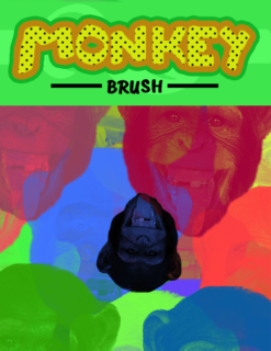 大猩猩头部、狒狒头、猴子头颅PS笔刷下载-玩吧资源站