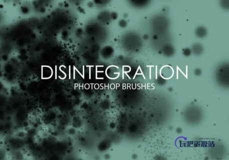 斑点扩散、分解效果Photoshop分裂笔刷-玩吧资源站