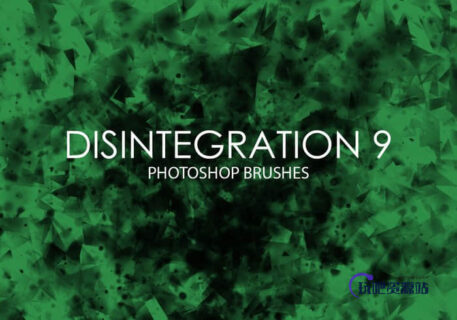 高清分解破碎纹理效果Photoshop笔刷下载-玩吧资源站