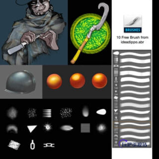 10种photoshop cc专用的混合刷子素材-玩吧资源站