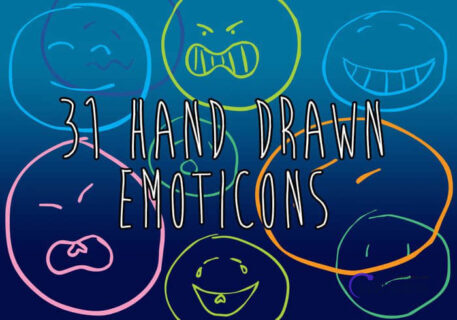 31种可爱涂鸦表情photoshop自定义形状素材 .csh 下载-玩吧资源站