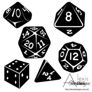 有意思的骰子形状PS自定义形状素材 .csh 下载-玩吧资源站