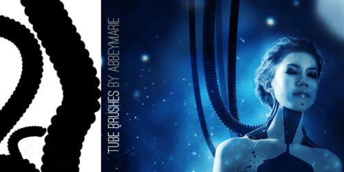 管子、软管、塑料插管PS笔刷素材下载-玩吧资源站