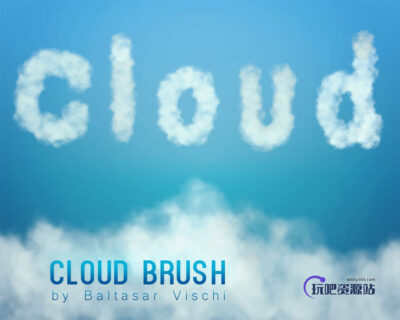 4种云雾朦胧效果PS笔刷素材下载-玩吧资源站