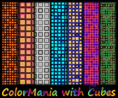 年轻花样正方体背景PS填充素材.pat下载-玩吧资源站