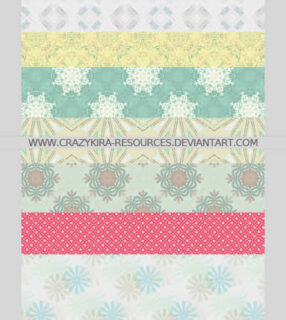 63种复古式像素化花纹图案Photoshop填充素材下载-玩吧资源站