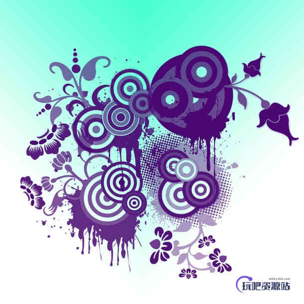 时尚非主流元素纹饰图案PS笔刷下载