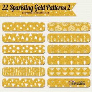 22圣诞节元素帆布式涂鸦背景Photoshop填充图案底纹素材.pat-玩吧资源站