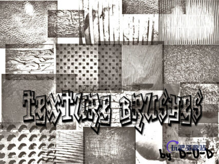 18种墙壁贴纸纹理、房屋墙面Photoshop背景笔刷-玩吧资源站