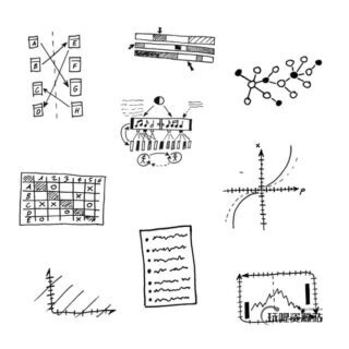 童趣数学元素、科学涂鸦Photoshop笔刷下载-玩吧资源站