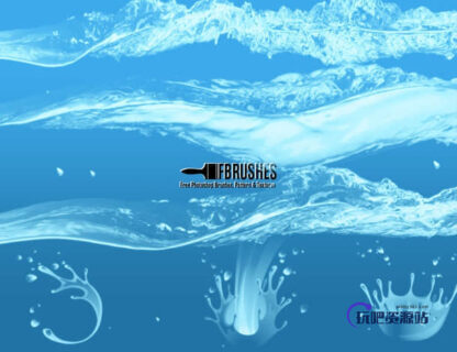 水面、水花Photoshop水效果笔刷-玩吧资源站