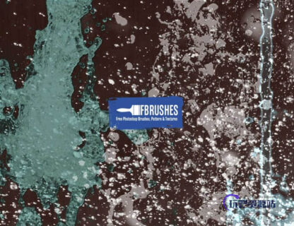 高清水花PS水效果笔刷素材-玩吧资源站