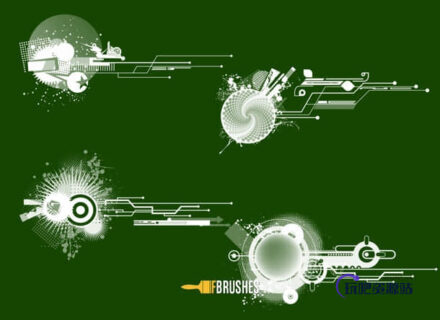 时尚背景元素装饰饰品PS笔刷下载-玩吧资源站