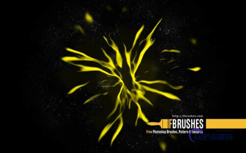 奇异光影特效组合Photoshop笔刷下载-玩吧资源站
