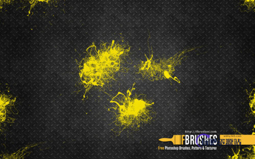 在水中的油墨、水墨扩散效果PS笔刷下载-玩吧资源站