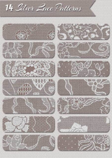 14种蕾丝边花纹Photoshop填充图案底纹素材.pat-玩吧资源站