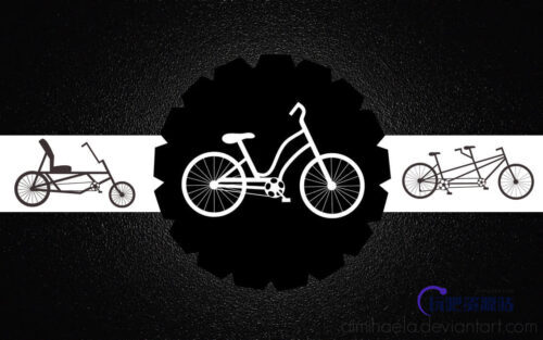 矢量自行车造型PS笔刷下载-玩吧资源站