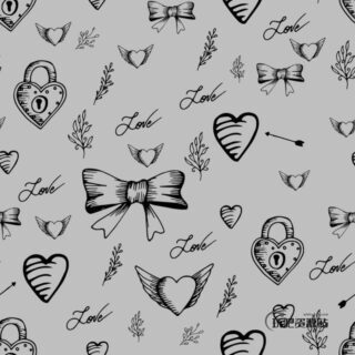 漂亮的情人节饰品、卡哇伊爱情元素PS笔刷下载-玩吧资源站