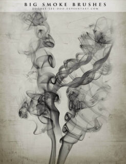 烟尘、烟雾、燃烧火焰PS笔刷下载-玩吧资源站